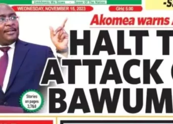 Ghanaian newspaper headlines: Wednesday 15th November 2023
