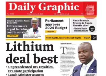 Ghanaian newspaper headlines: Friday 8th December 2023