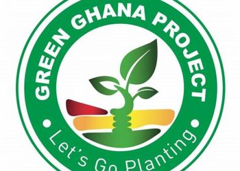 Chief Justice and other Supreme Court Justices plant trees at the Supreme Court on Green Ghana Day