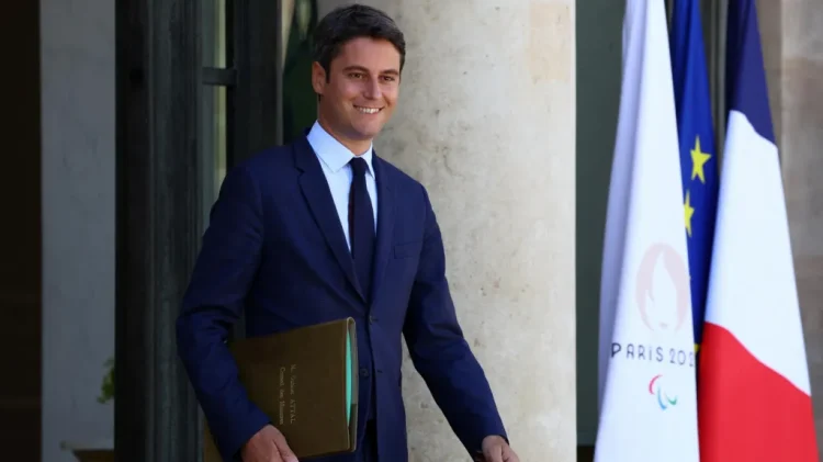 French Prime Minister Gabriel Attal pictured on Tuesday leaving the Élysée Palace