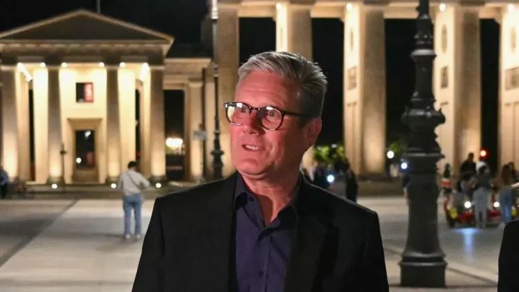 ir Keir Starmer arrived in Berlin on Tuesday evening ahead of talks with Olaf Scholz