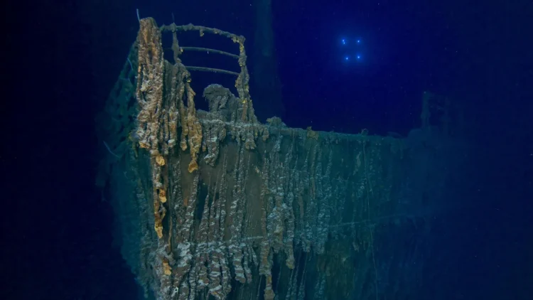 The ship is now missing a large section of its railing